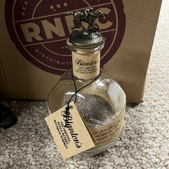 Empty Blantons  bourbon bottle - Picture 2 of 7